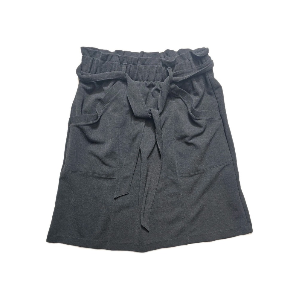 Banana Republic Women's Paper Bag Skirt Small Belted Black